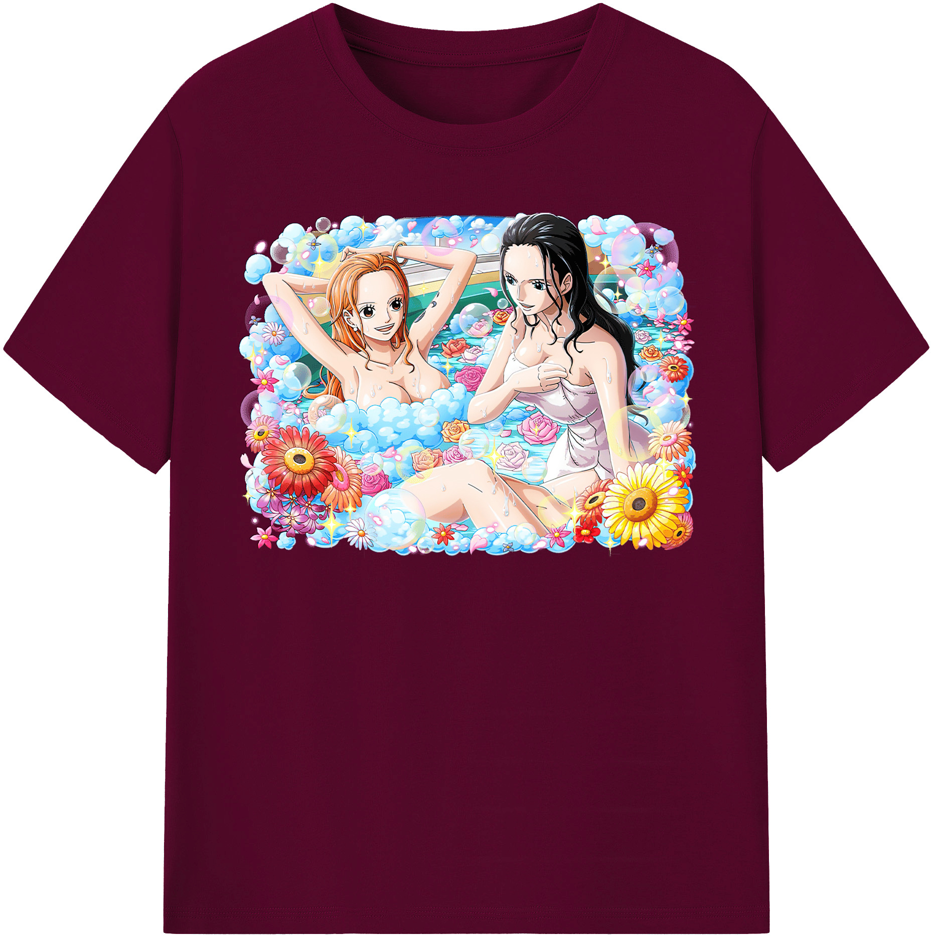 ワンピース ニコ・ロビン ONE PIECE Nico Robin レディースカジュアルプリントTシャツ（綿100％）